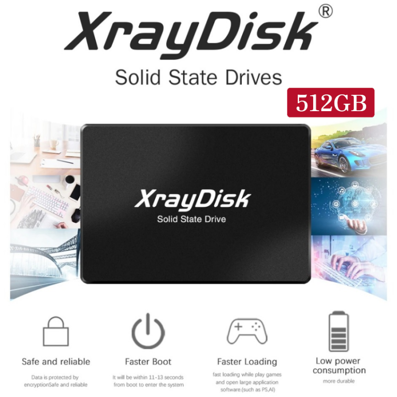 XrayDisk 512GB｜内蔵SSD 外付けSSD｜SSD SATAIII 2.5｜ノートブックPC用 デスクトップpc用｜送料無料