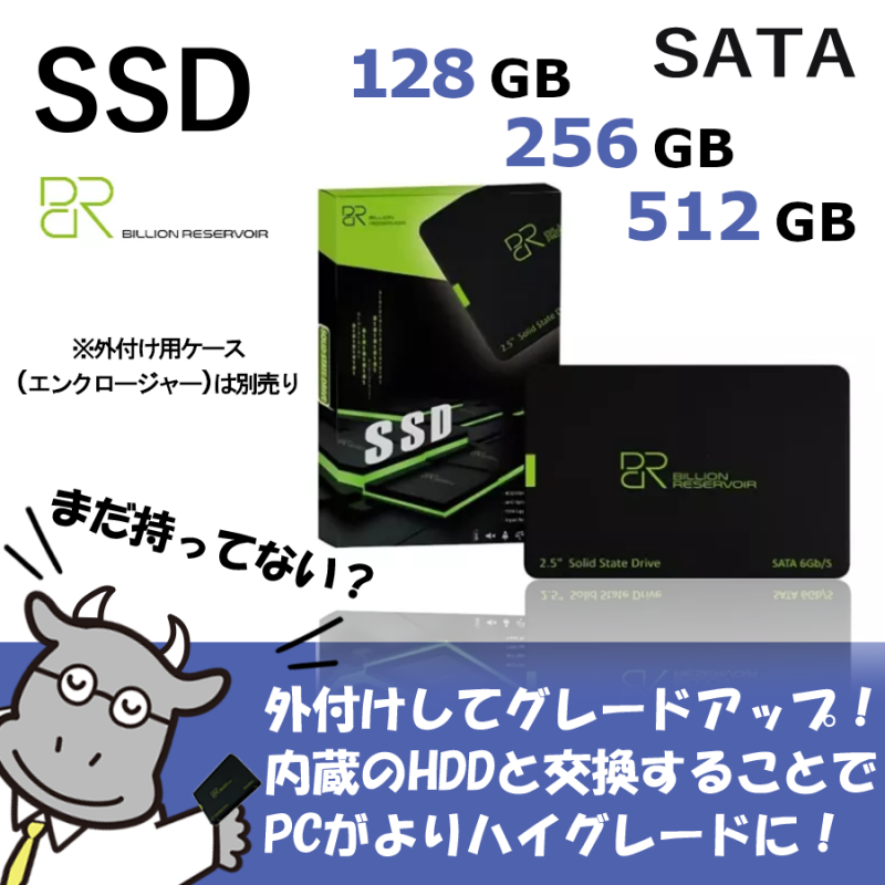 ★特価販売中★【SSD】Billion Reservoir｜内蔵SSD 外付けSSD｜SATAIII 2.5｜256GB 512GB｜ノートブックPC用 デスクトップpc用 | 送料無料