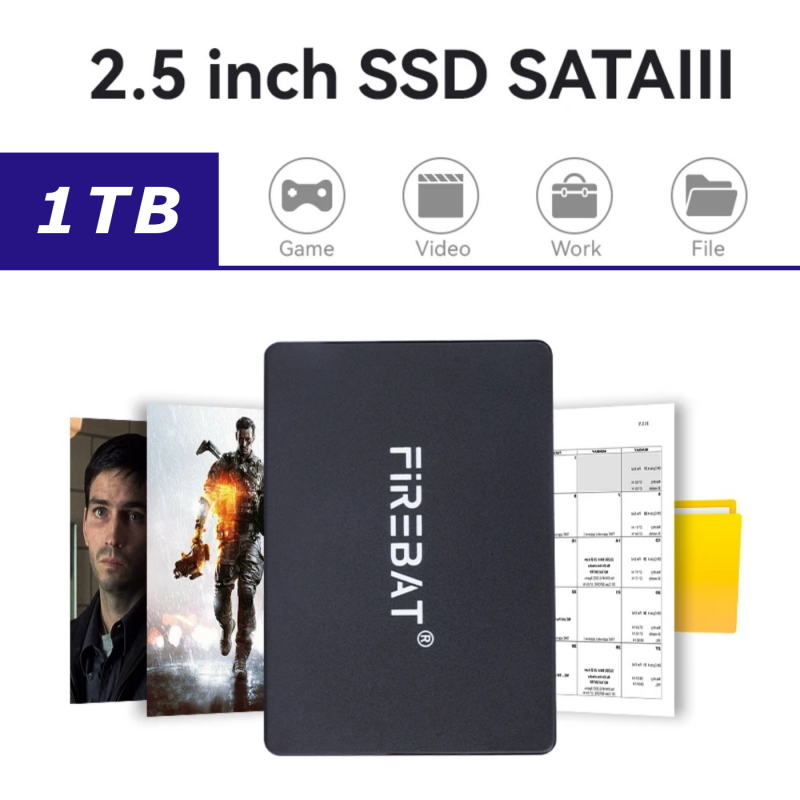 Firebat 1TB｜内蔵SSD 外付けSSD｜SSD SATAIII 2.5｜ノートブックPC用 デスクトップpc用｜送料無料