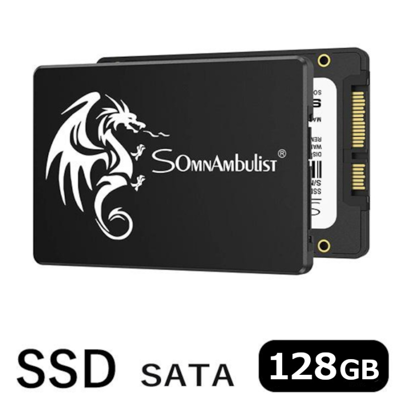 【SSD】Somnambulist｜内蔵SSD 外付けSSD｜GJS07 SATAIII 2.5 SSD｜128GB ｜ノートブックPC用 デスクトップpc用 | 送料無料★特価販売中★